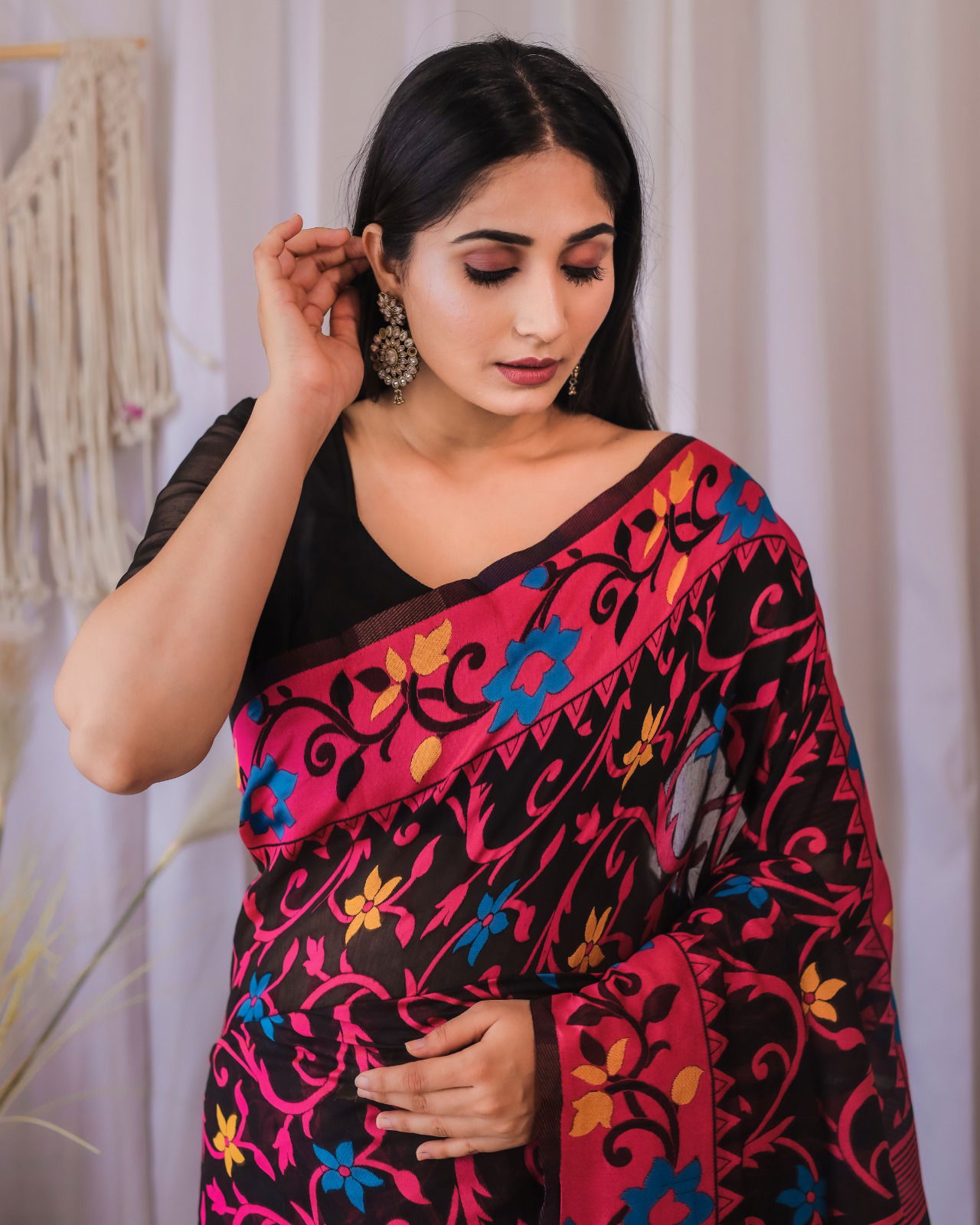 Jamdani Traditional Cotton Silk Durga Puja Special Saree Catalog